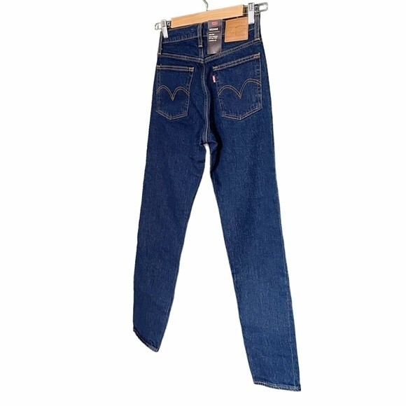 NWT Levi’s Jeans Wedgie High Waist Ankle Jeans Life’s Work Dark Wash Size 24 NEW - Picture 7 of 16